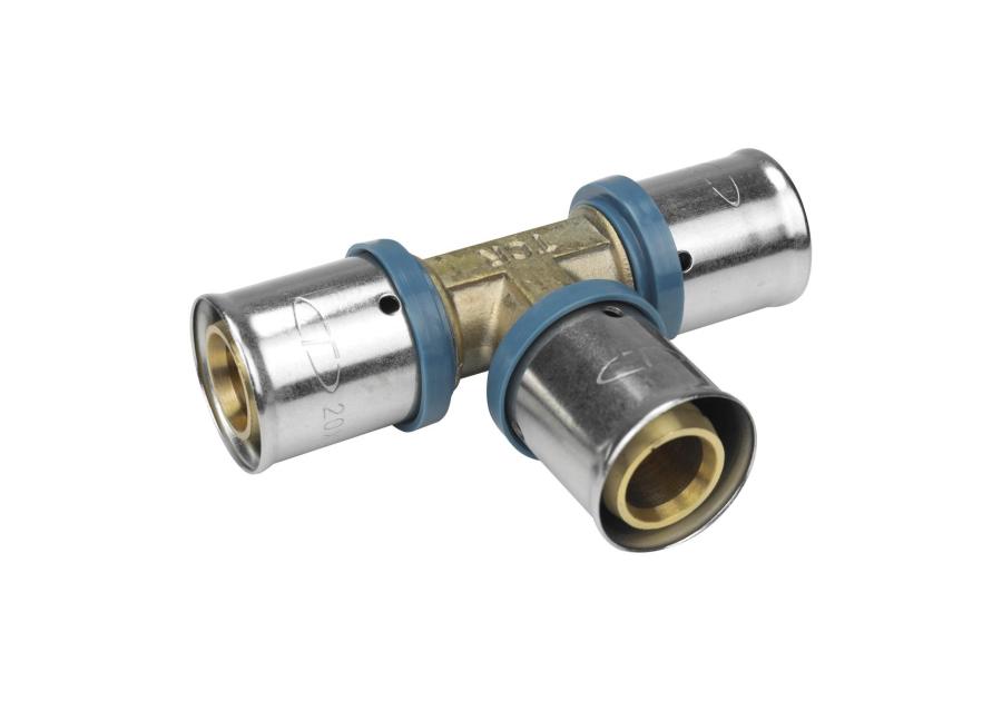 Zdjęcie: Trójnik zaciskowy PEX 20x20x20 mm TYCNER