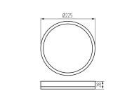 Zdjęcie: Plafoniera LED KB Plafon 02 O 11,8 W KINGBERRY