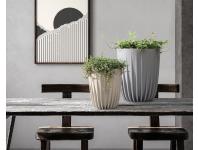 Zdjęcie: Doniczka Mira Eco wood 300 mm biały LAMELA