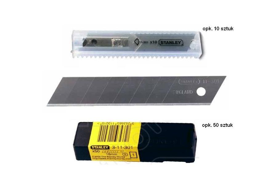 Zdjęcie: Ostrza wym. do nożyków 18 mm łamane 50 szt. STANLEY
