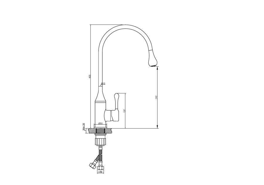 Zdjęcie: Bateria zlewozmywakowa Pingo czarna INVENA