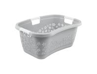 Zdjęcie: Kosz na pranie ergonomiczny z miękkimi uchwytami lasse 50 L nordic grey KEEEPER