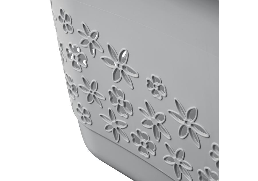 Zdjęcie: Kosz na pranie ergonomiczny z miękkimi uchwytami lasse 50 L nordic grey KEEEPER