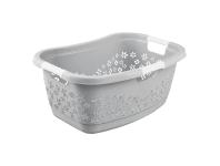 Zdjęcie: Kosz na pranie ergonomiczny z miękkimi uchwytami lasse 50 L nordic grey KEEEPER