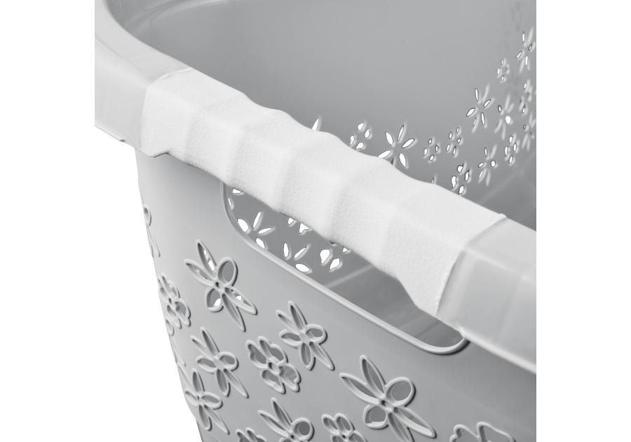 Zdjęcie: Kosz na pranie ergonomiczny z miękkimi uchwytami lasse 50 L nordic grey KEEEPER