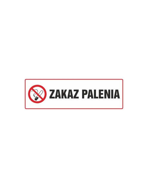 Zdjęcie: Oznaczenie "Zakaz palenia" 10x30 cm METRO