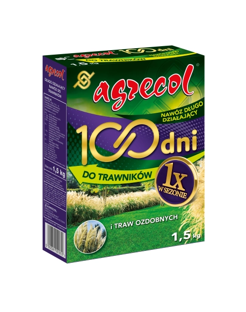 Zdjęcie: Nawóz do trawników 100 dni 1,5 kg AGRECOL