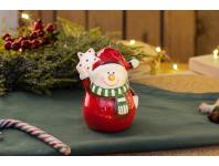 Zdjęcie: Figurka bałwanek czerwony 6x5,5x8,5 cm ALTOMDESIGN