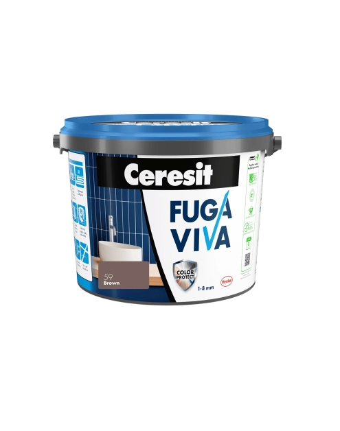 Zdjęcie: Fuga Viva elastyczna cementowa 1-8 mm brown 2 kg CERESIT