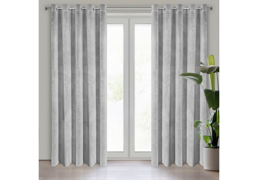 Zdjęcie: Zasłona gotowa Villa 140x250 cm stalowy EUROFIRANY