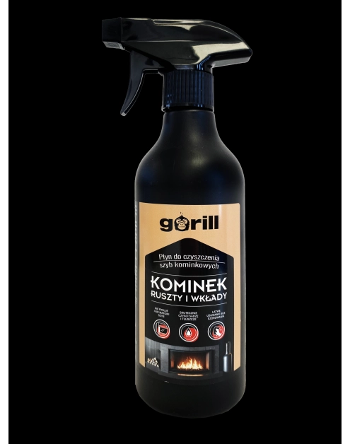 Zdjęcie: Płyn do czyszczenia szyb kominkowych 0,5 L GORILL