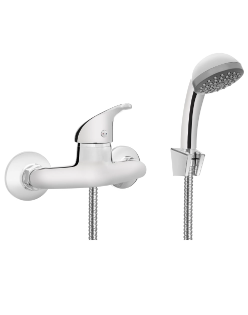 Zdjęcie: Bateria natryskowa z zestawem natryskowyn Perea chrom INVENA