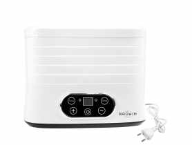 Suszarka do żywności z regulacją temperatury 240 W biała BROWIN