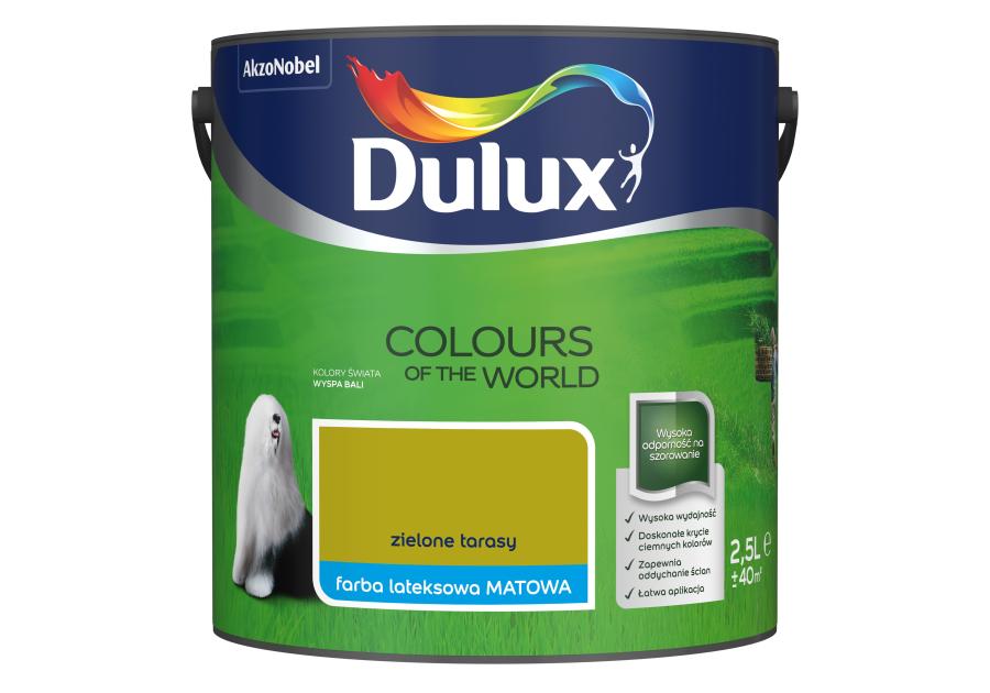Zdjęcie: Farba do wnętrz Kolory Świata 2,5 L zielone tarasy DULUX