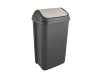 Zdjęcie: Kosz na śmieci z obrotową pokrywą Swantje 50 L grafit KEEEPER