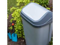 Zdjęcie: Kosz na śmieci z obrotową pokrywą Swantje 50 L grafit KEEEPER