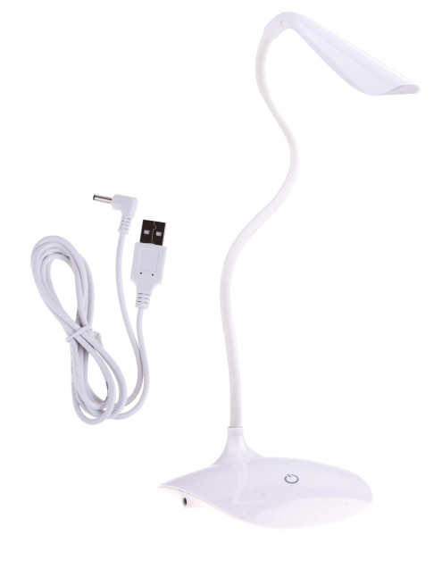 Zdjęcie: Lampa biurkowa LED D08 biała, zasilana z USB EMOS