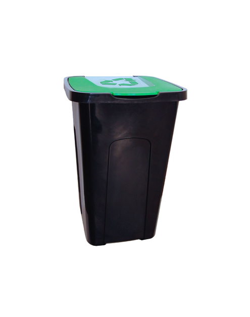 Zdjęcie: Kosz pojemnik do segregacji odpadów 50 L zielony KEEEPER