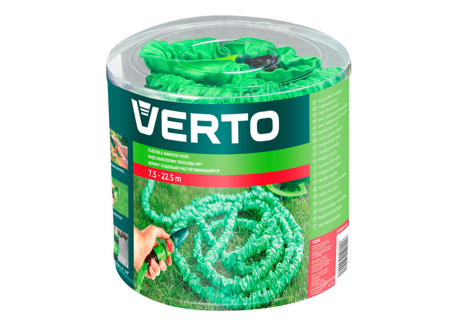 Zdjęcie: Zestaw wąż rozciągliwy 7.5 m - 22.5 m VERTO