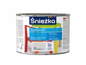 Emalia akrylowa Supremal A502 mat szary jasny 0,4L ŚNIEŻKA