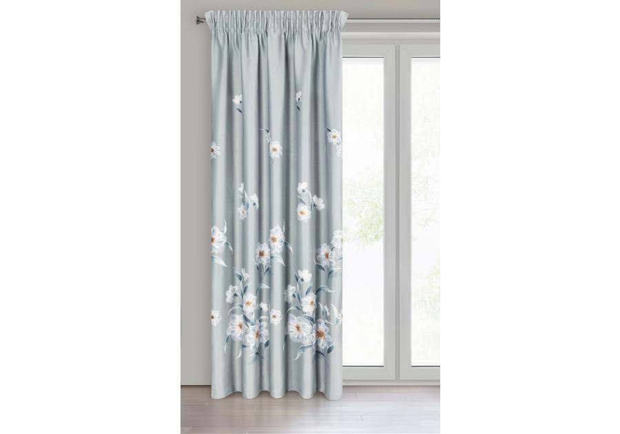 Zdjęcie: Zasłona gotowa Nila na taśmie 140x270 cm srebrny EUROFIRANY