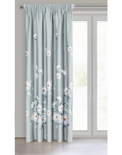 Zdjęcie: Zasłona gotowa Nila na taśmie 140x270 cm srebrny EUROFIRANY