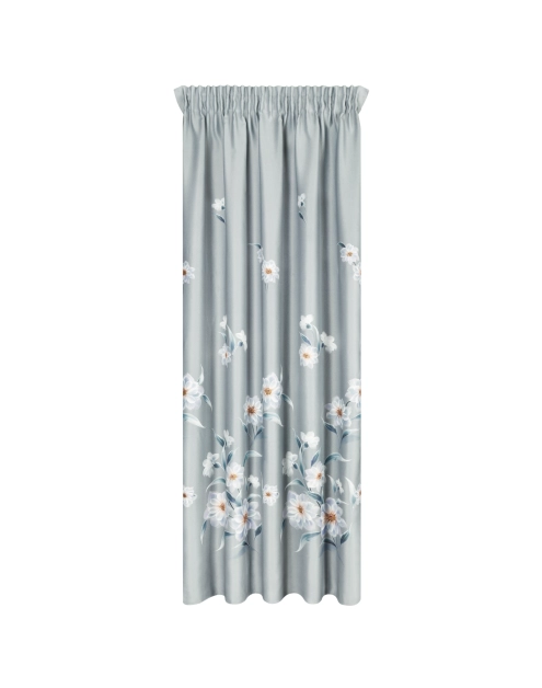 Zdjęcie: Zasłona gotowa Nila na taśmie 140x270 cm srebrny EUROFIRANY