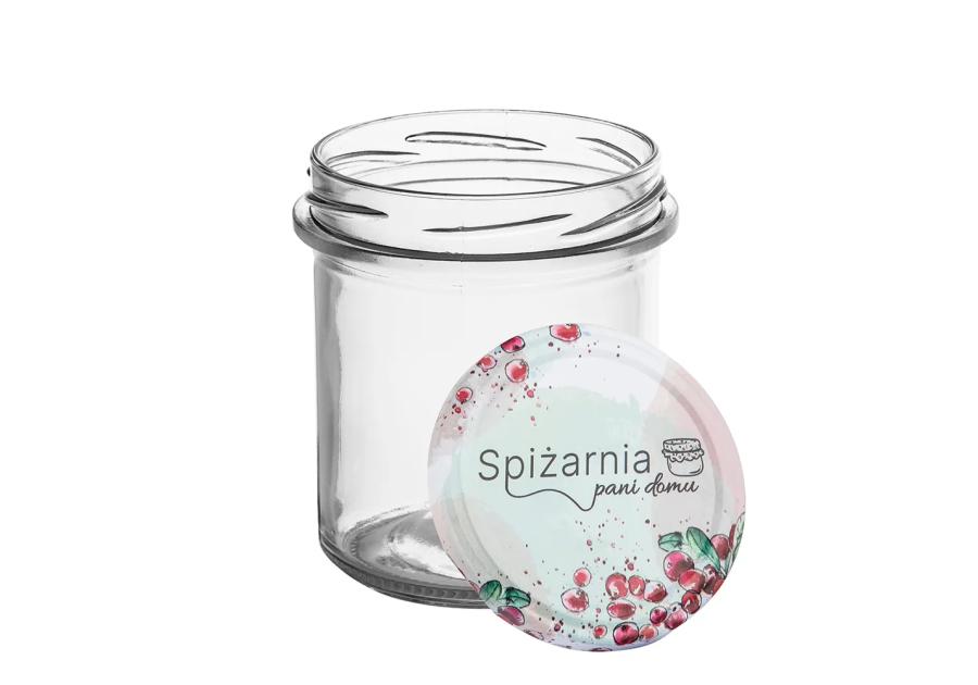 Zdjęcie: Komplet 6 słoików Spiżarnia Pani Domu 350 ml z zakrętką fi 82 6-zaczepową ALTOM DESIGN