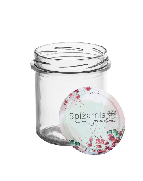 Zdjęcie: Komplet 6 słoików Spiżarnia Pani Domu 350 ml z zakrętką fi 82 6-zaczepową ALTOM DESIGN