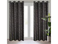 Zdjęcie: Zasłona gotowa Evi 140 x 250 cm czarny EUROFIRANY