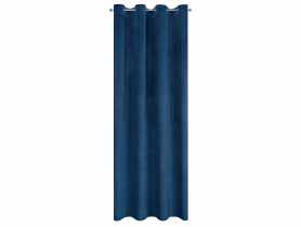 Zasłona Victoria 140x250 cm granatowa na przelotkach EUROFIRANY