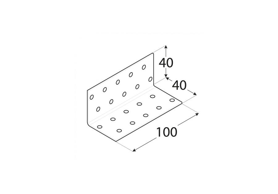 Zdjęcie: Kątownik montażowy 4x4x10 cm KM14 DMX