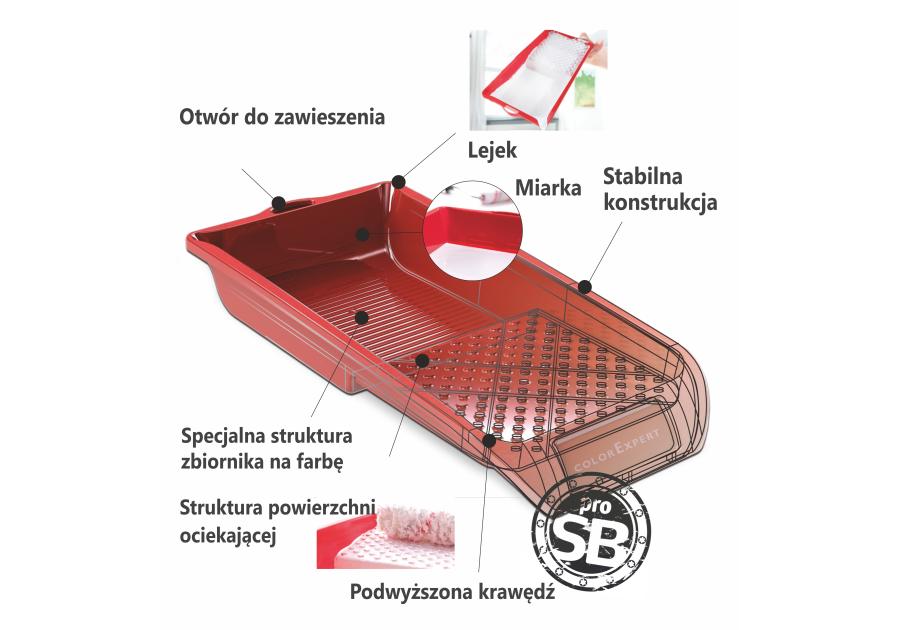 Zdjęcie: Kuweta do farby 32x36 cm NEUTRALNA
