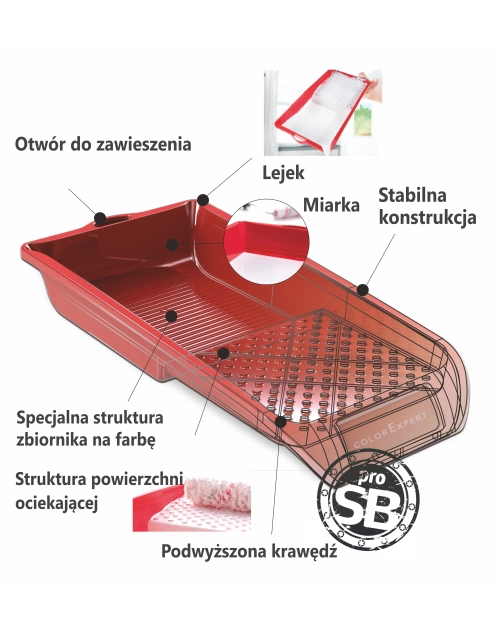 Zdjęcie: Kuweta do farby 32x36 cm NEUTRALNA