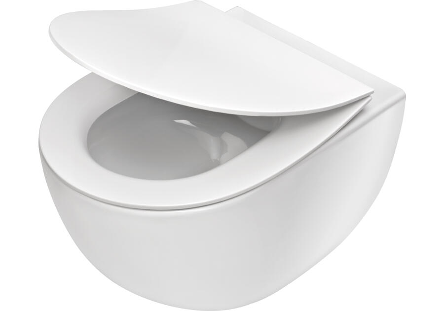 Zdjęcie: Miska WC z deską bezkołnierzowa Peonia biały DEANTE