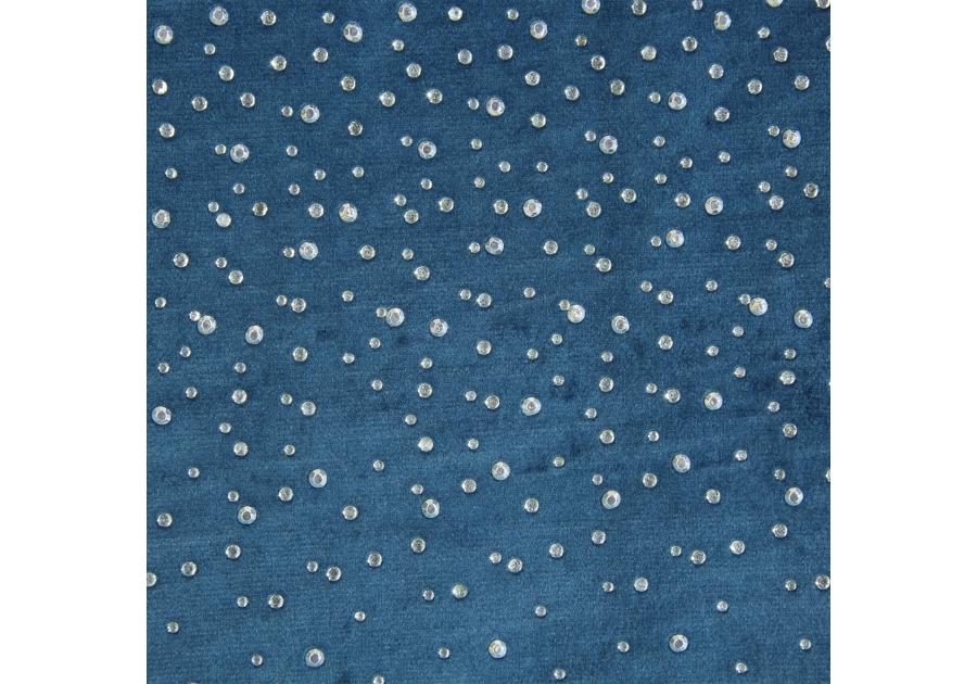 Zdjęcie: Zasłona welwetowa Sena 140x250 cm granatowa na przelotkach EUROFIRANY