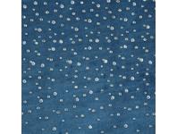 Zdjęcie: Zasłona welwetowa Sena 140x250 cm granatowa na przelotkach EUROFIRANY