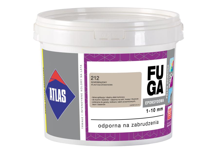 Zdjęcie: Fuga epoksydowa 1-10 mm szarobrązowy 5 kg ATLAS