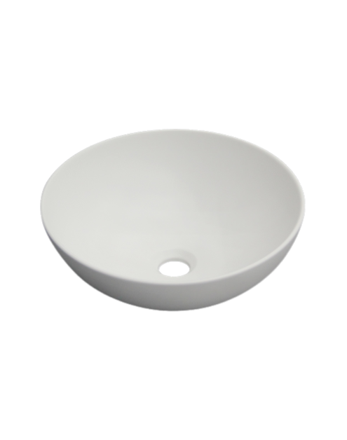 Zdjęcie: Umywalka nablatowa Dokos Invena Trend 39,5 cm biały mat INVENA