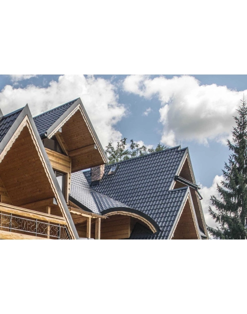 Zdjęcie: Blachodachówka Szafir 350/15 purmax 7016 BLACHY PRUSZYŃSKI