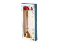 Zdjęcie: Komplet 2 łyżeczek w odcieniu złota z ozdobną końcówką arbuz ALTOM DESIGN