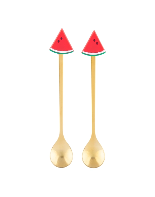 Zdjęcie: Komplet 2 łyżeczek w odcieniu złota z ozdobną końcówką arbuz ALTOM DESIGN
