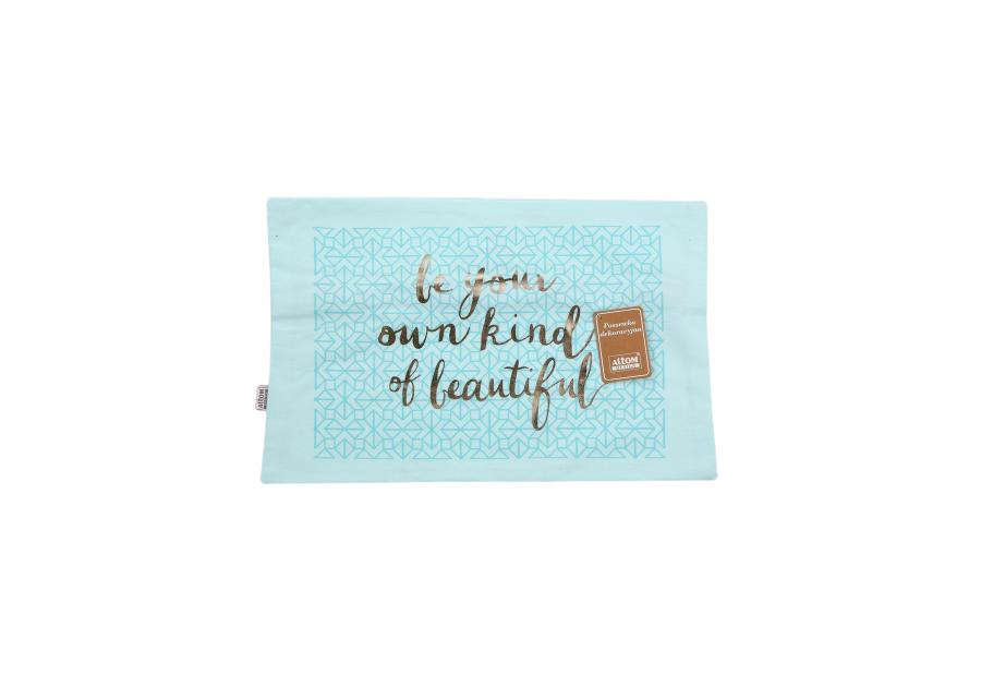 Zdjęcie: Poszewka dekoracyjna 30x50x cm Złote Napisy dekoracja III Ibiza ALTOMDESIGN