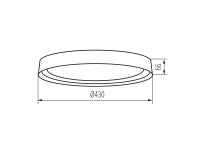 Zdjęcie: Oprawa Nifu LED 17,8 W NW W/B KANLUX