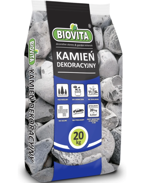 Zdjęcie: Otoczak nero ebano 40-60 mm - 20 kg BIOVITA