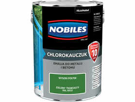 Farba emalia chlorokauczukowa 5 L zielony trawiasty NOBILES