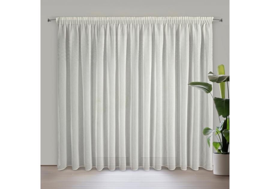 Zdjęcie: Firana gotowa Kleo na taśmie 350 x 270 cm biały EUROFIRANY