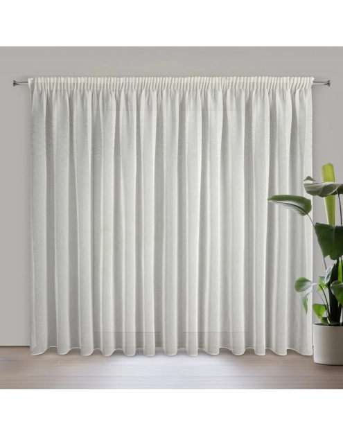 Zdjęcie: Firana gotowa Kleo na taśmie 350 x 270 cm biały EUROFIRANY