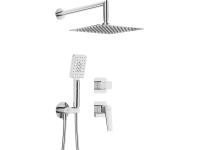 Zdjęcie: Komplet podtynkowy Blur Chrom z głowicą natryskową DEANTE