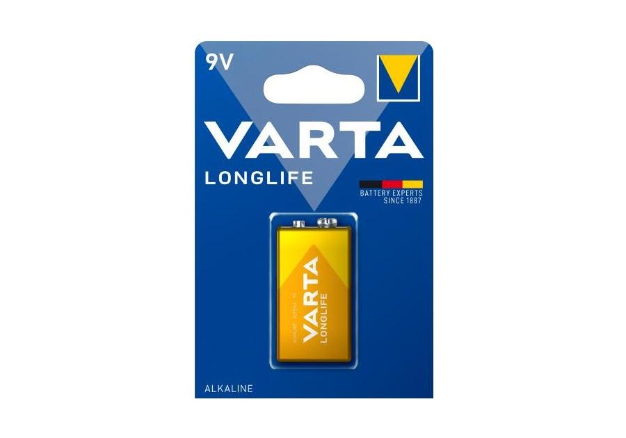 Zdjęcie: Bateria alkaliczna Longlife 9 V VARTA